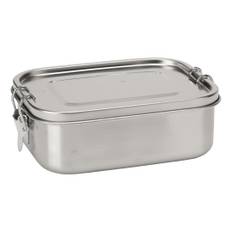 Lunch box w. removable divider - Steel - Pcs.