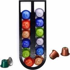 Nespresso Kapselholder, Kaffe Kapselholder til 12 Originale Nespresso Kapsler, Kaffe Kapsel Opbevaring Vægmontering