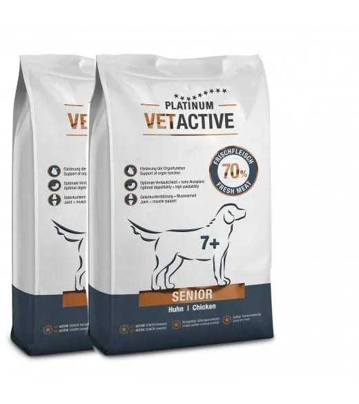 Platinum Vetactive Senior – Hundefoder - 5, 10 eller 15 kg. - 10 kg.