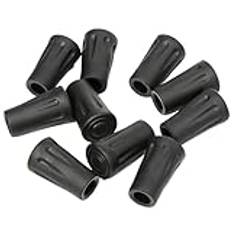 Walking Cane Tips, vandringspoltips | 10-delad stötdämpande vandringsstångfötter ärm ersättare,Utomhus Gear Mountain Pole Attachment för vandrare, bergsklättrare