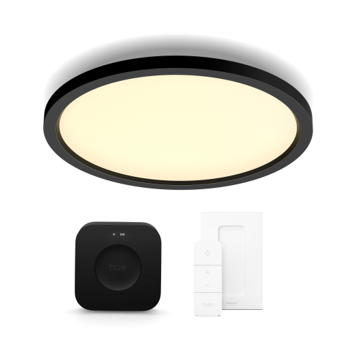 Philips Hue Aurelle plafond, sort, startsæt