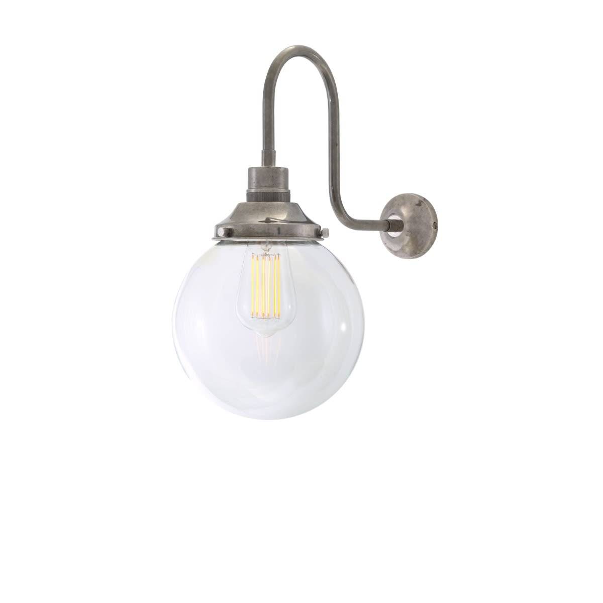 Riad Swan Neck væglampe Mullan - Ø 20 cm + antik sølv