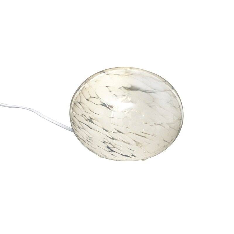 Aneta Lighting Globus 13 cm bordslampa vit prickig