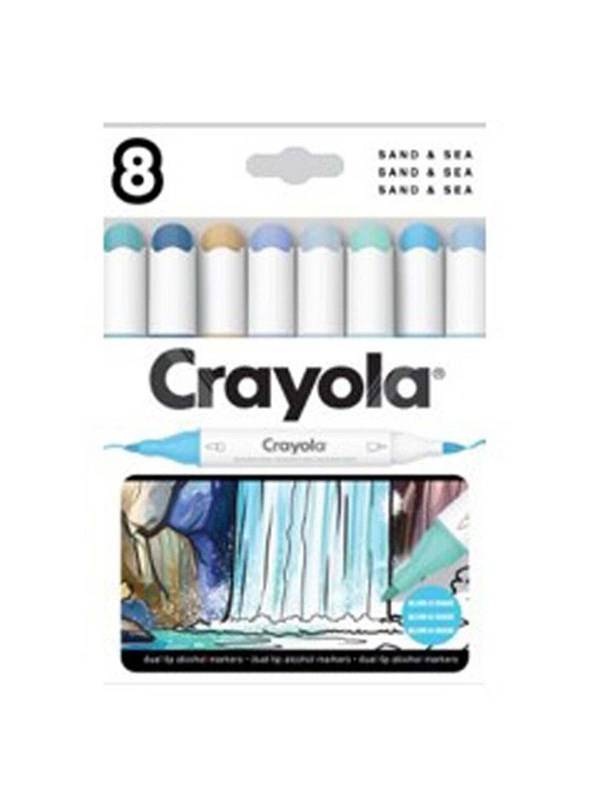 Crayola Art Markers 8 Pcs Sand & Sea