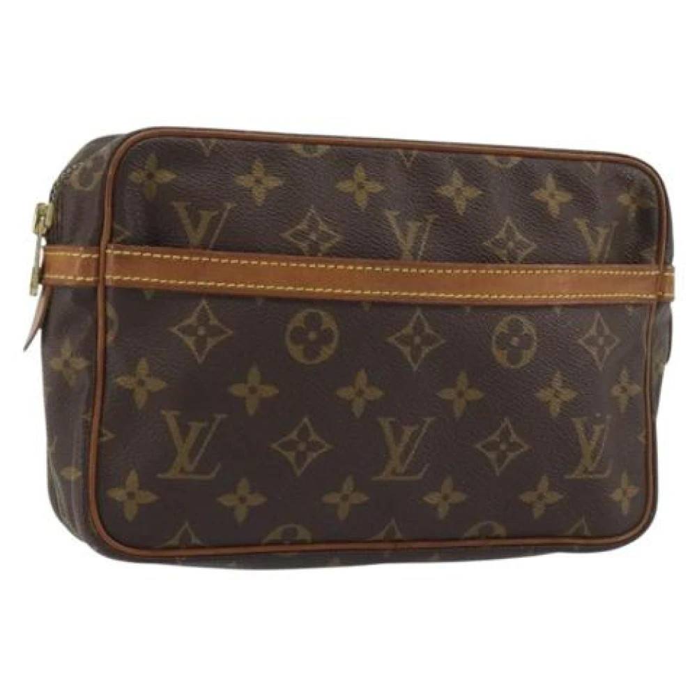 Louis Vuitton Vintage Pre-owned Compiegne 23 Clutch Bag - Vintage - Dame - Brun - ONE SIZE - Læder