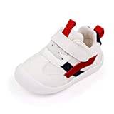 MK MATT KEELY Baby flicka pojke Lära-gå-skor PU-läder hård botten promenad sneakers för småbarn