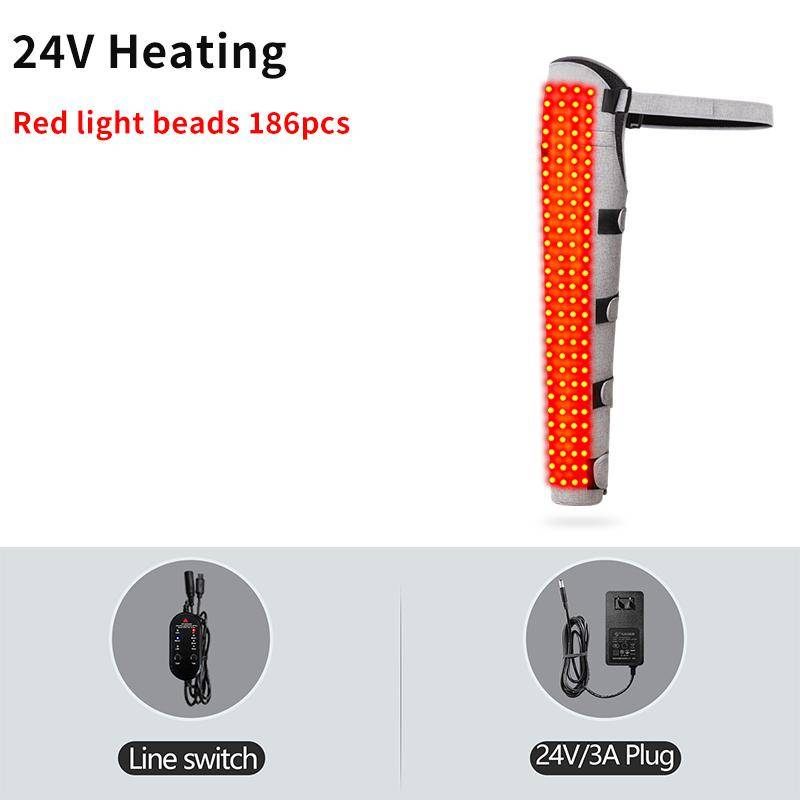 Red Light Therapy Leg Hip Massager 360° Vibration Kneading Infrared Heat for Arthritis Pain Relief Sciatica Nerve Soother UK-Plug