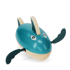 Wooden wind-up bath toy - Shark