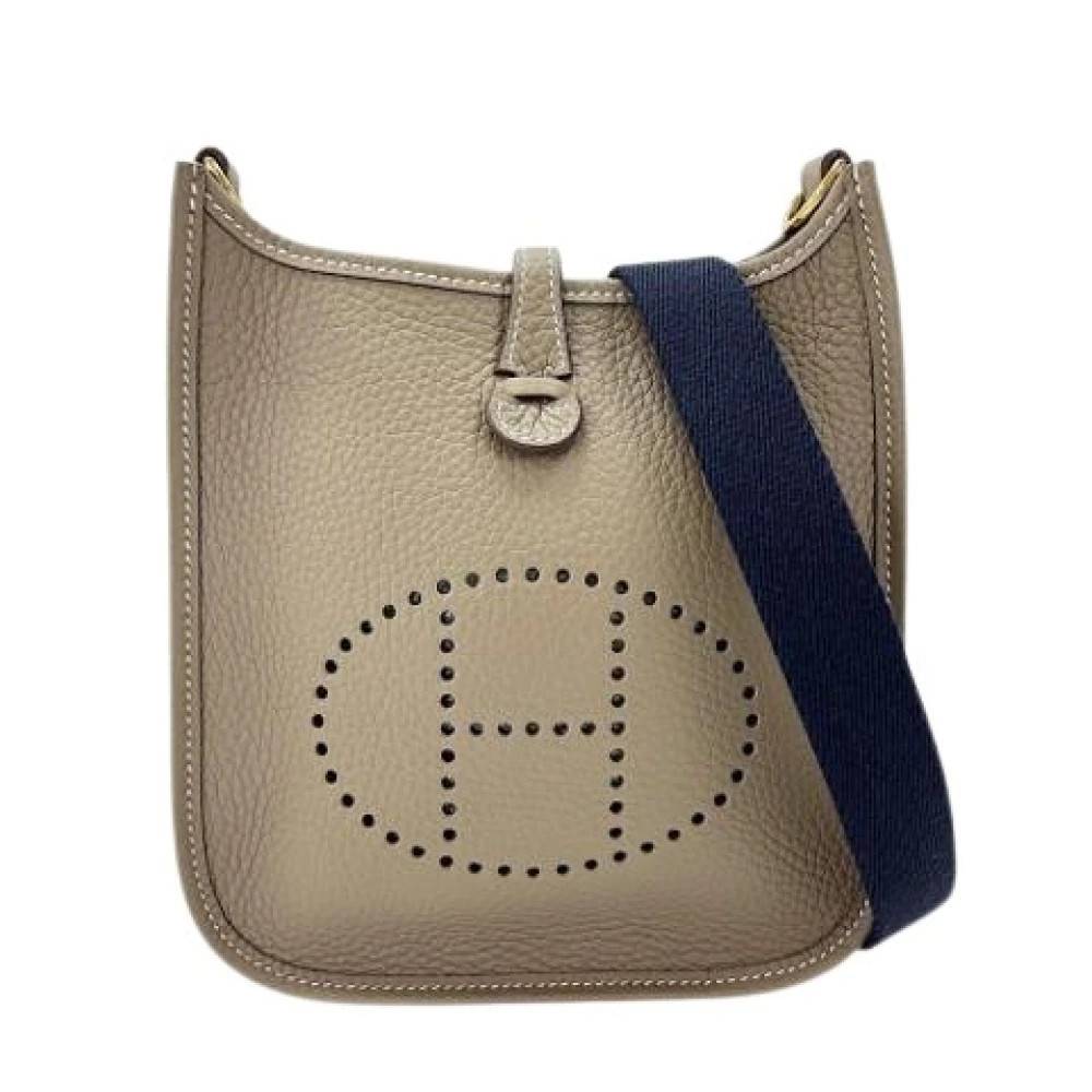 Hermès Vintage Pre-owned Vintage Skuldertaske - Vintage - Dame - Beige - ONE SIZE - Uld