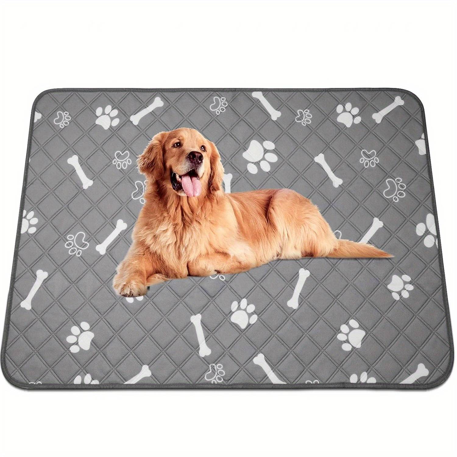 TEMU Reusable Dog Training Pads - & White Paw Print Design, Durable Fabric With Easy- For Indoor/outdoor Use, Puppy Potty Training & Housebreaking, Dog Potty Training, Indoor Pet Care, , Material