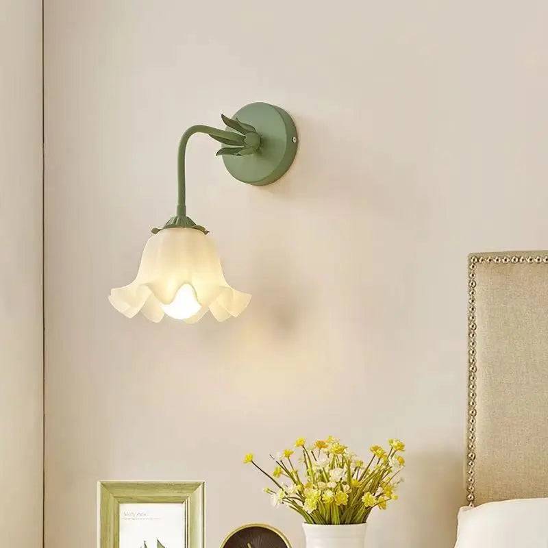 FrenchBloom Vägglampa – Sängkammarfärgerlampan - Grön / Varmt Ljus