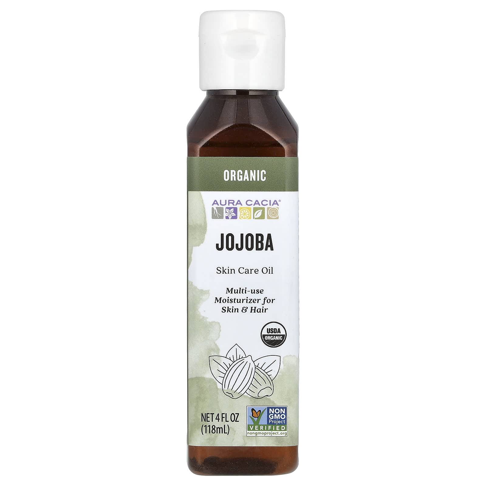 Aura Cacia, Organic, Skincare Oil, Balancing Jojoba, 4 fl oz (118 ml)