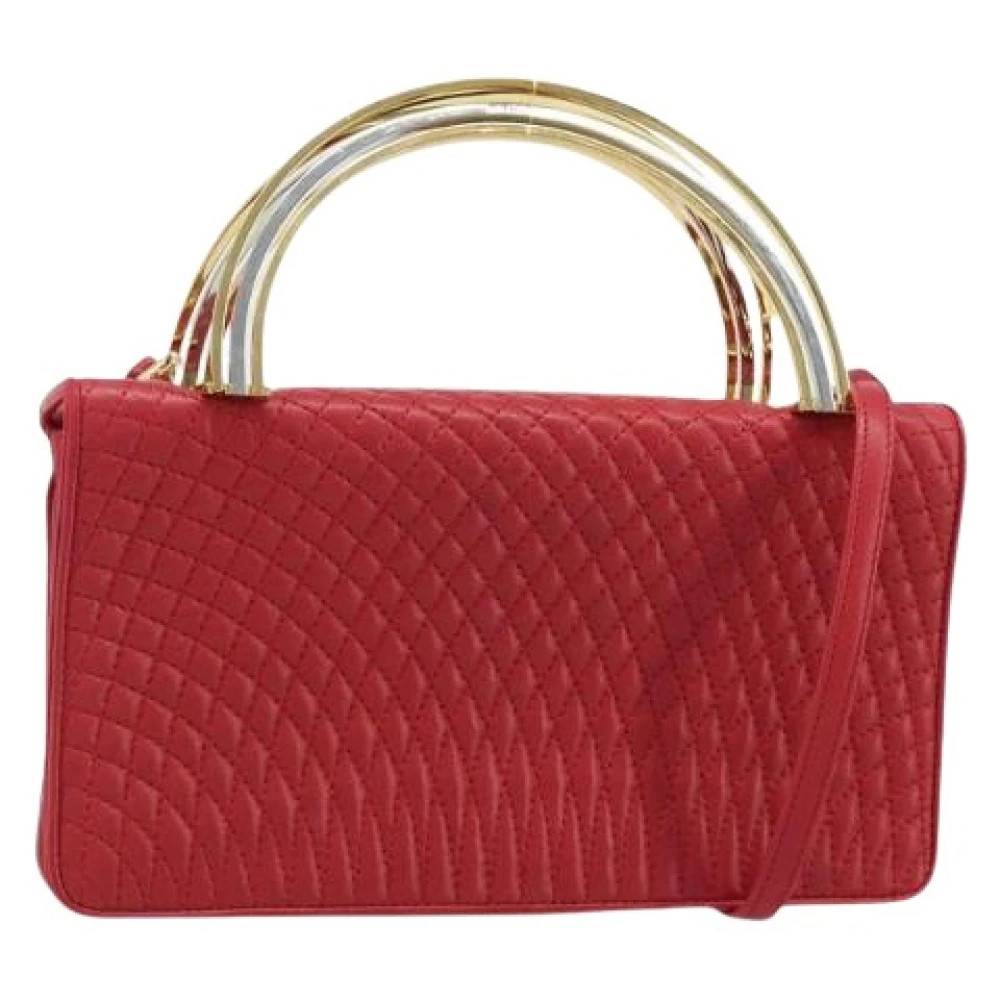 Bally Pre-owned Pre-owned Håndtaske - Vintage - Dame - Rød - ONE SIZE - Uld
