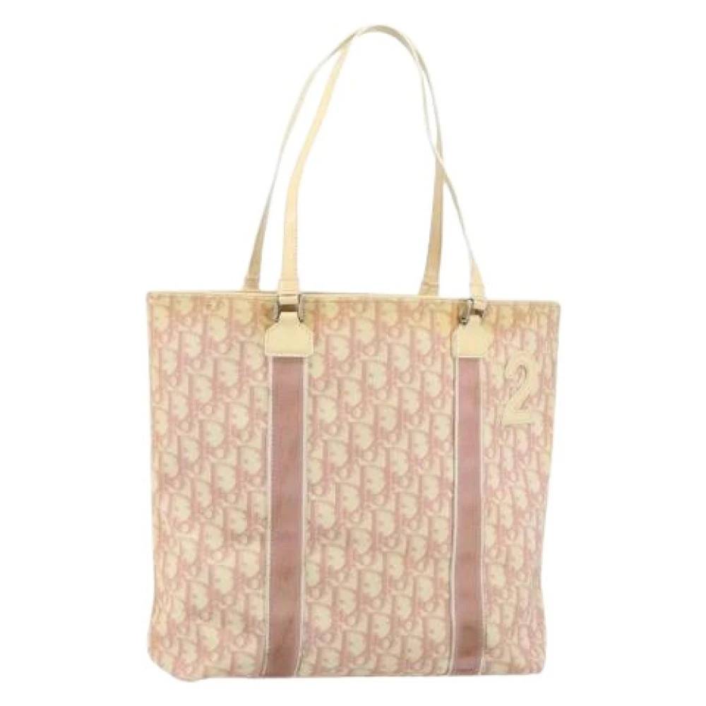 Dior Vintage Pre-owned Vintage Tote Bag - Vintage - Dame - Lyserød - ONE SIZE - Uld