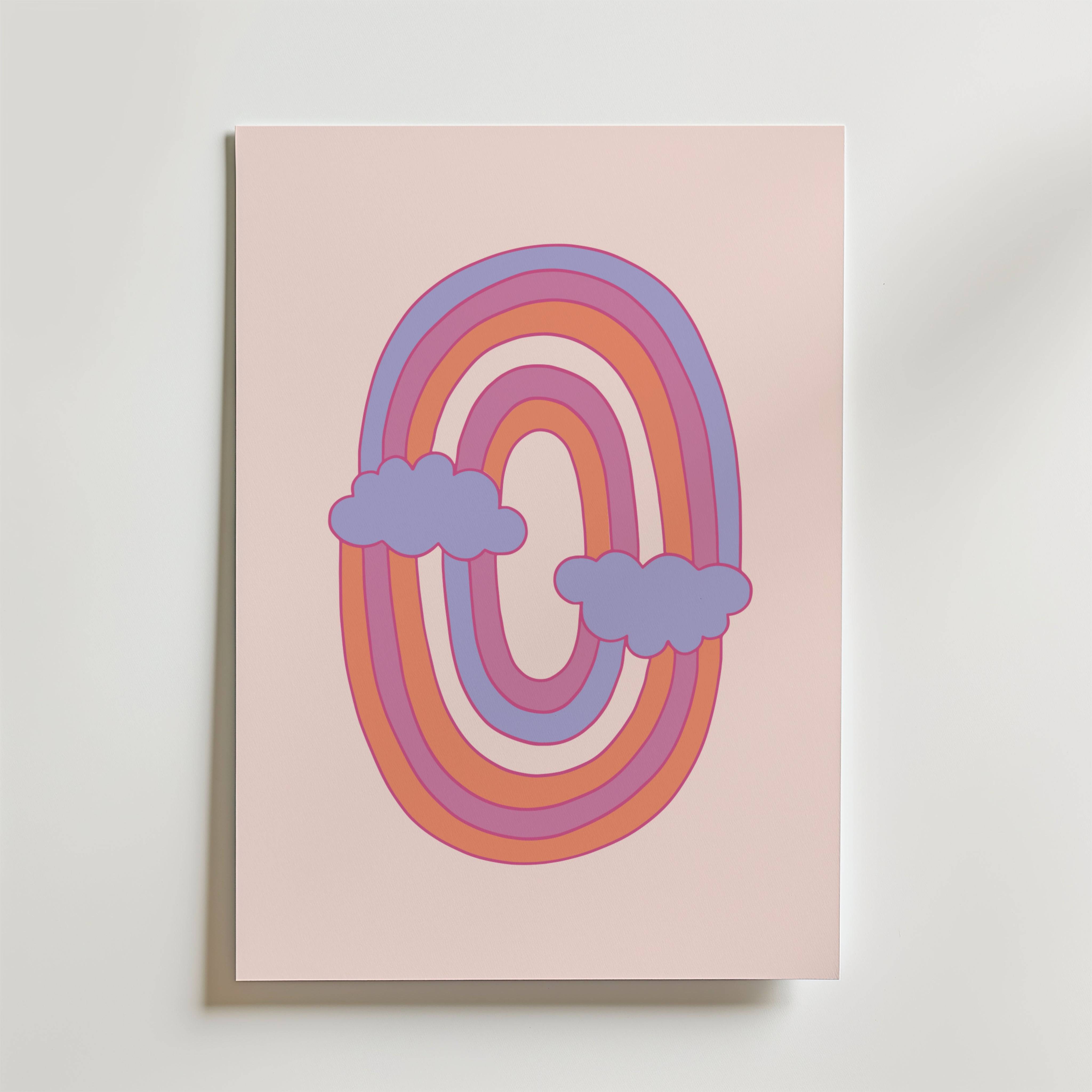 Pastel Rainbow Dream Poster - Fine Art Poster 30x40 cm
