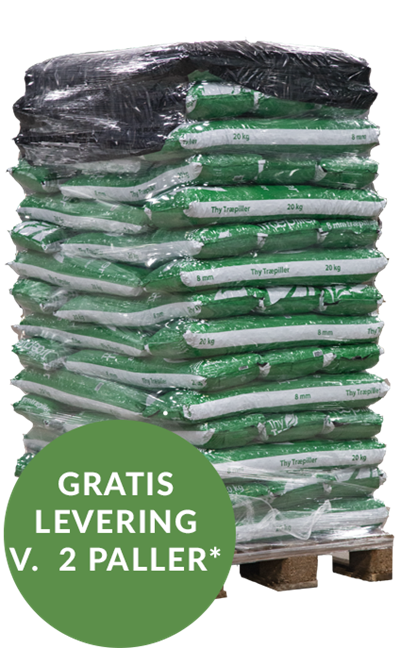 Thy Træpillen 8 mm - 16 kg x 56 sække (896kg)