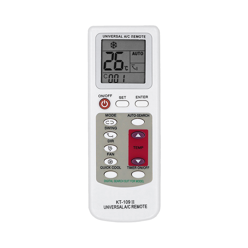 KT-109II Fjernbetjening til aircondition - universel erstatning