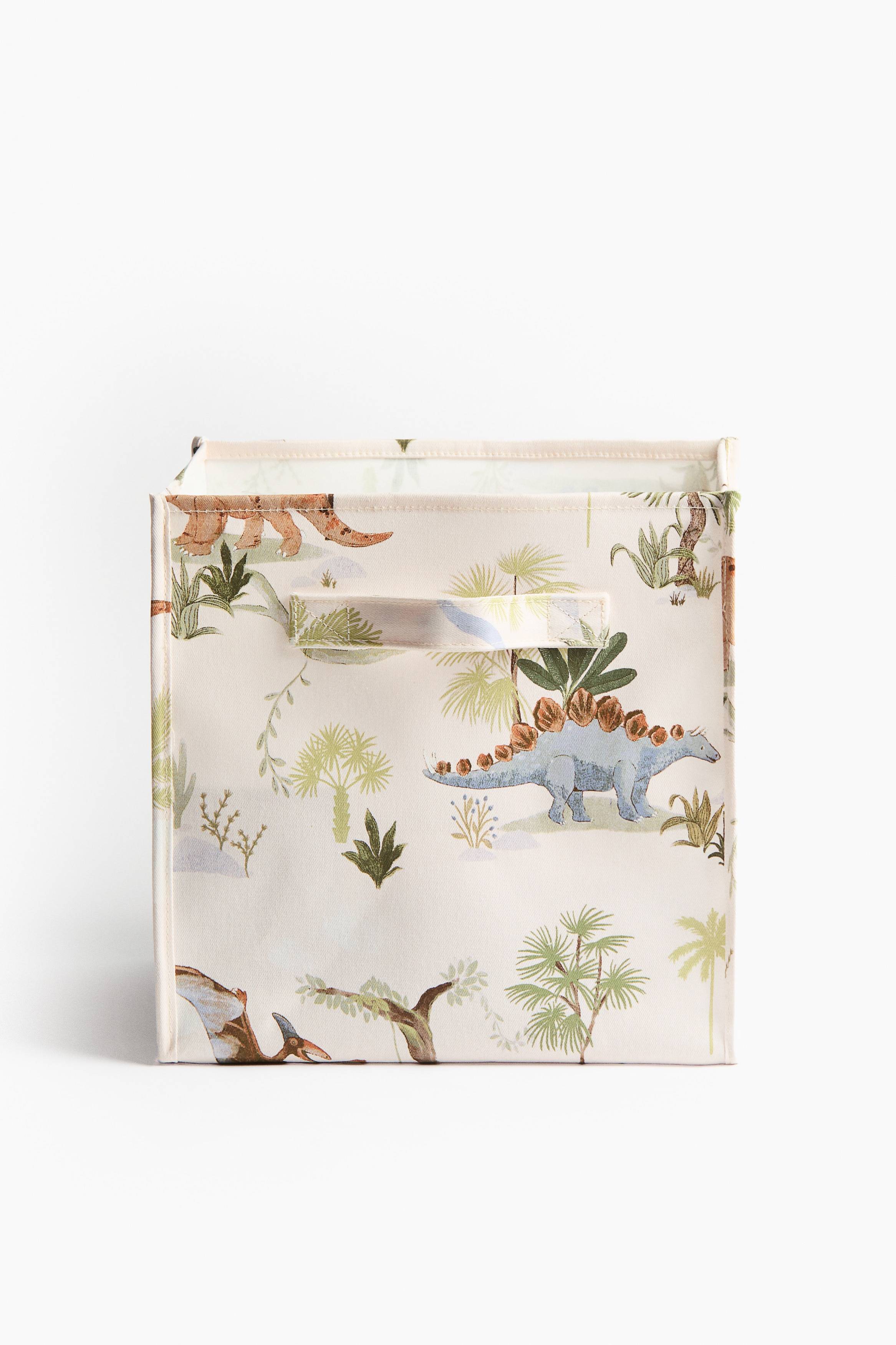 Baby - H&M Home - Förvaringskorg med motiv - Vit/Dinosaurier (one size)