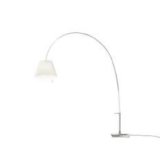 Luceplan Lady Costanza Gulvlampe Alu Krop, Hvid Skærm