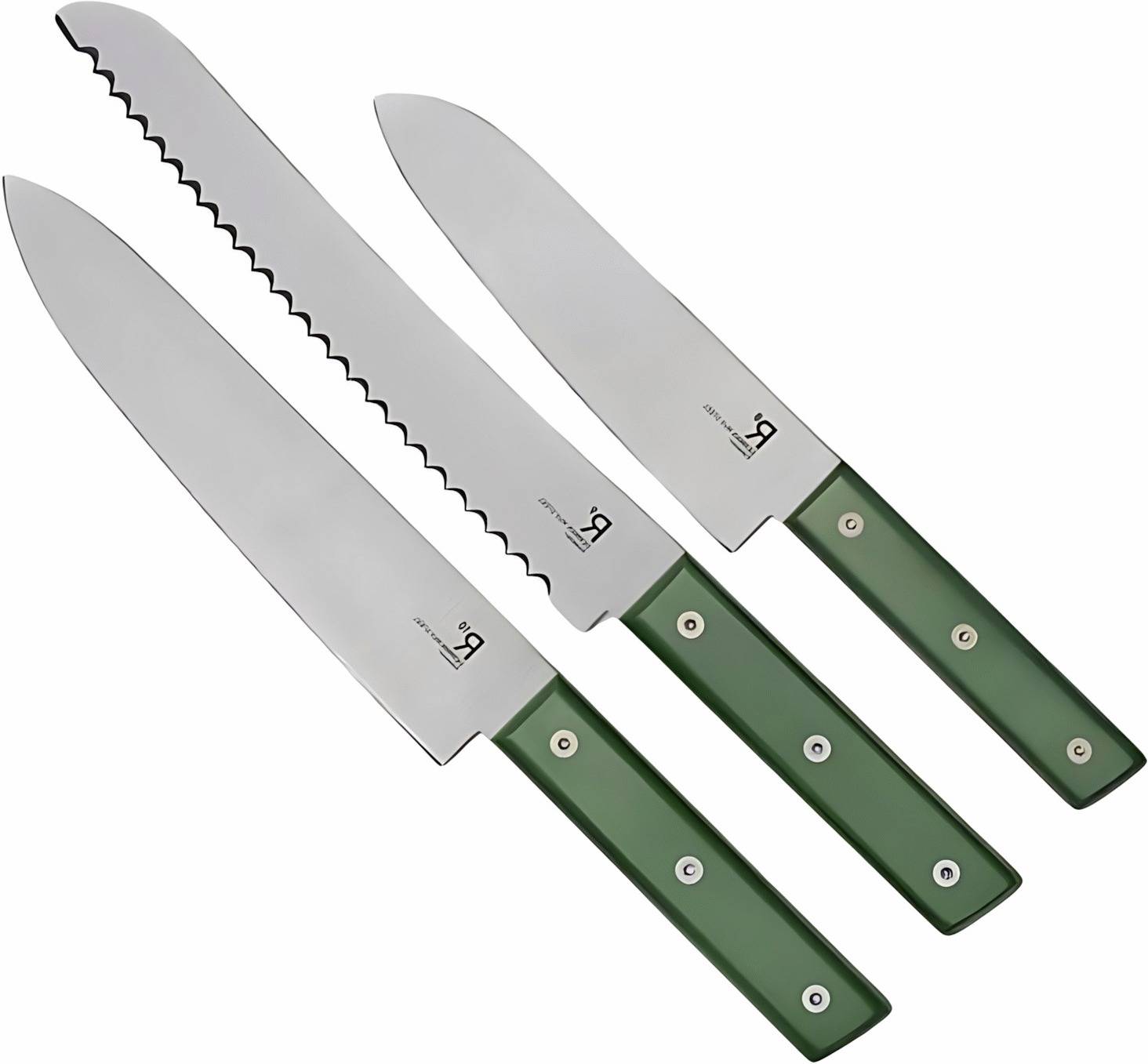 Endeavour Essential Kit Knive 3 stk, Grøn