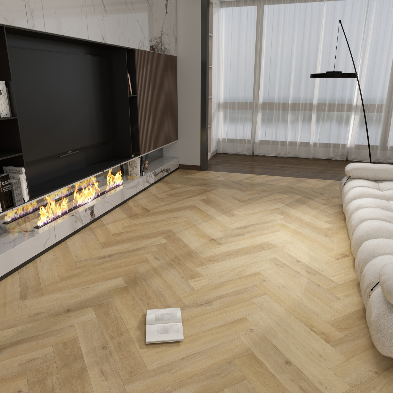 Vinyl Klikgulv | Sildeben | V-Fuge | Nordic Golden Oak