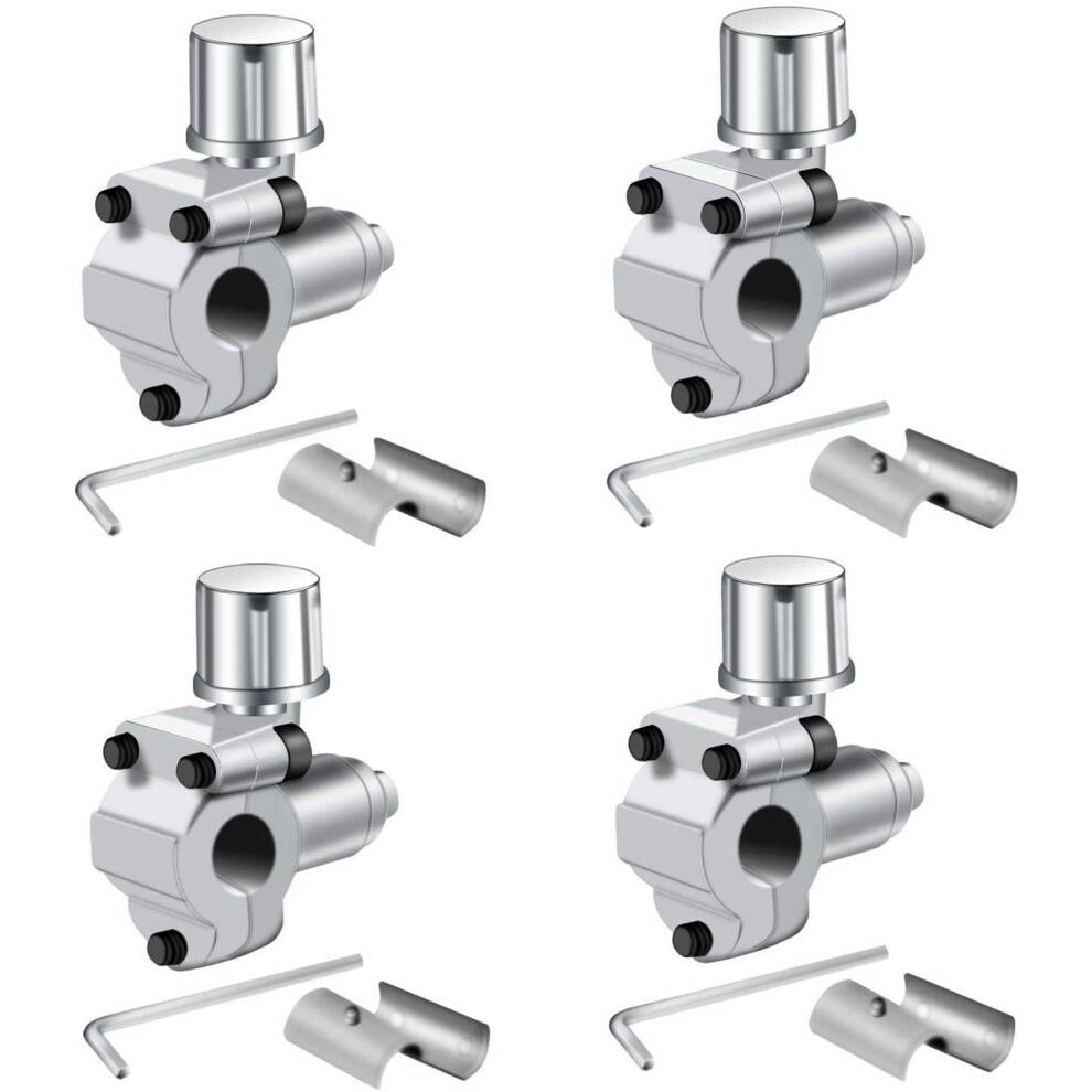 4-Pack BPV-31 Piercing Valve  Kranventilsats Justerbar för Luftkonditionering HVAC 1/4 Tum, 5/16 Tum, 3/8 Tums Slang