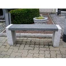Granit bænk m/ poleret sæde 120 cm.