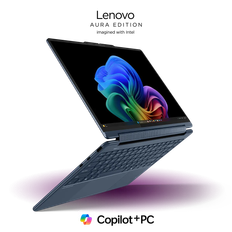 Lenovo Yoga 9i 2-in-1 Gen 10 Aura Edition 14? Intel Intel® Core Ultra 7 256V-processor LPE-cores op til 3,70 GHz P-cores op til 4,80 GHz, 16 GB MOP, Windows 11 Pro 64, 1 TB SSD M.2 2242 PCIe Gen4 TLC