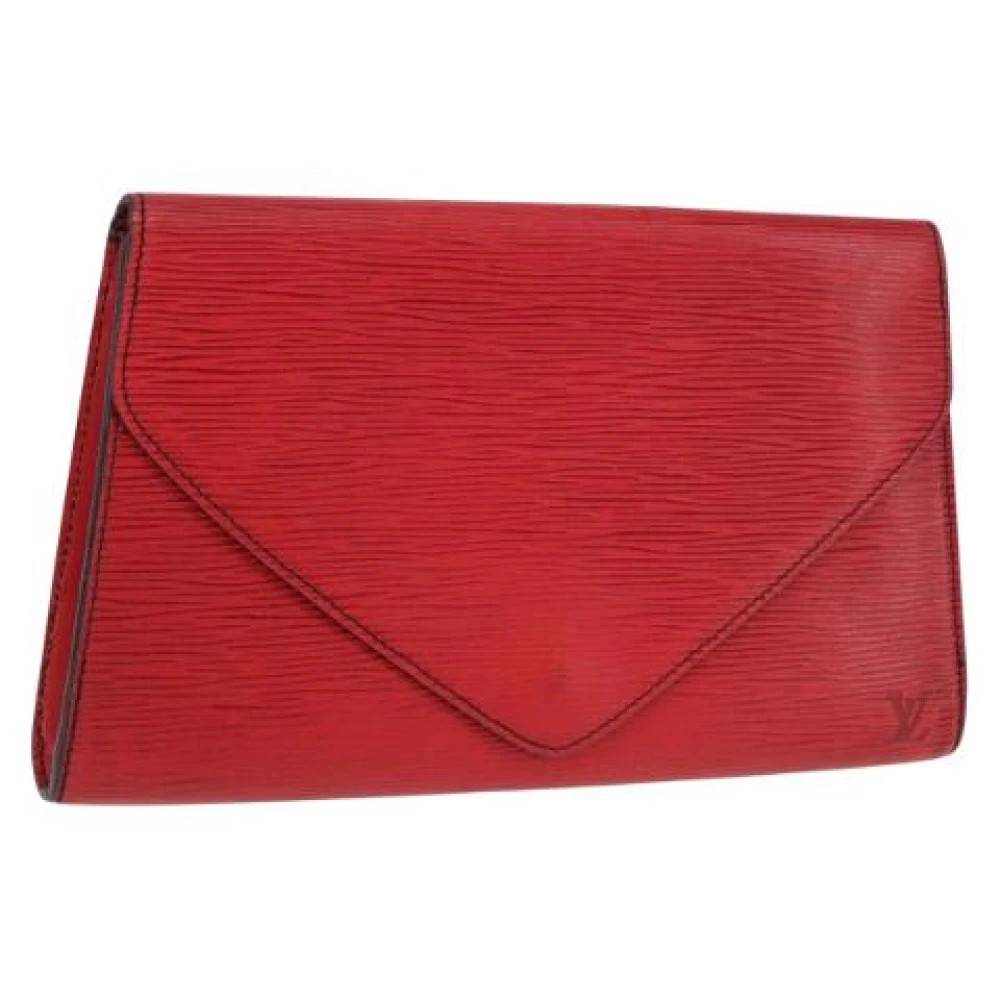 Louis Vuitton Vintage Pre-owned Epi Læder Clutch - Vintage - Dame - Rød - ONE SIZE - Læder
