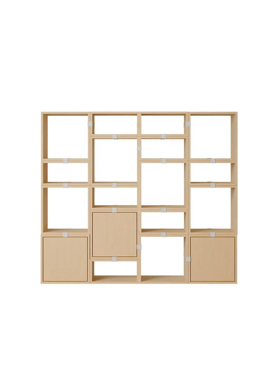 Stacked Storage System, bookcase 4 fra Muuto Oak - Jacobsen Plus