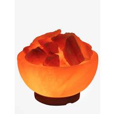 Yoga Studio Fire Bowl Crafted Himalayan Salt Lamp