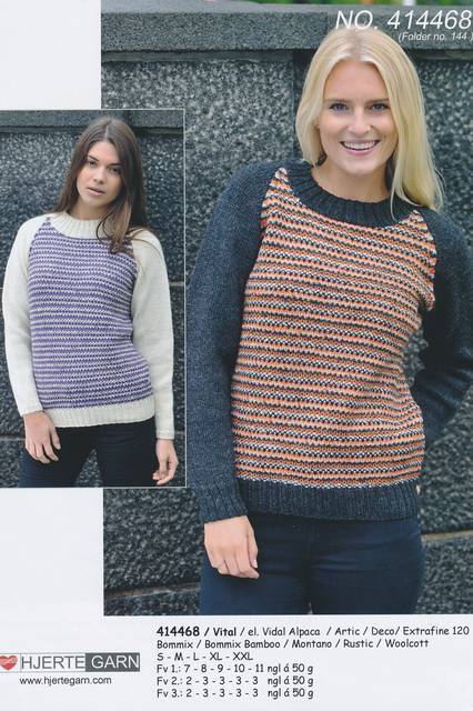 414468 Bluse m/tweed-mønster.