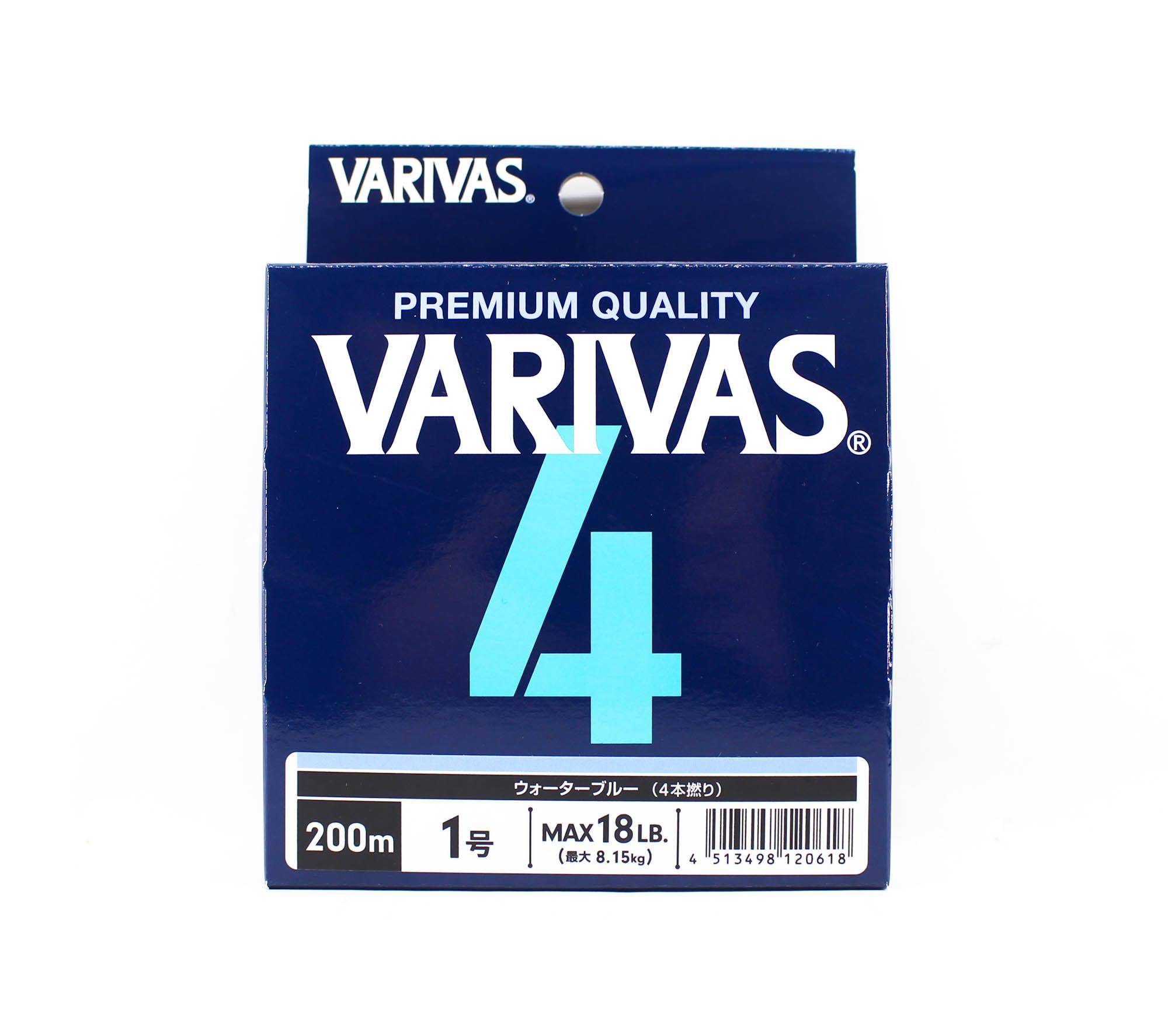 Varivas PE Line Varivas 4 X4 Blå 200m PE 1 Max 18lb (0618)