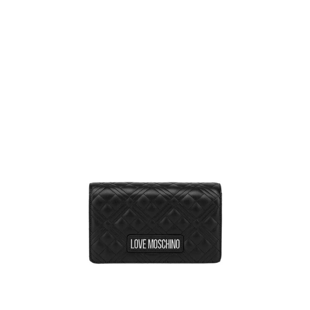 Love Moschino Trapuntata Clutch - Tasker - Dame - Sort - ONE SIZE - Uld