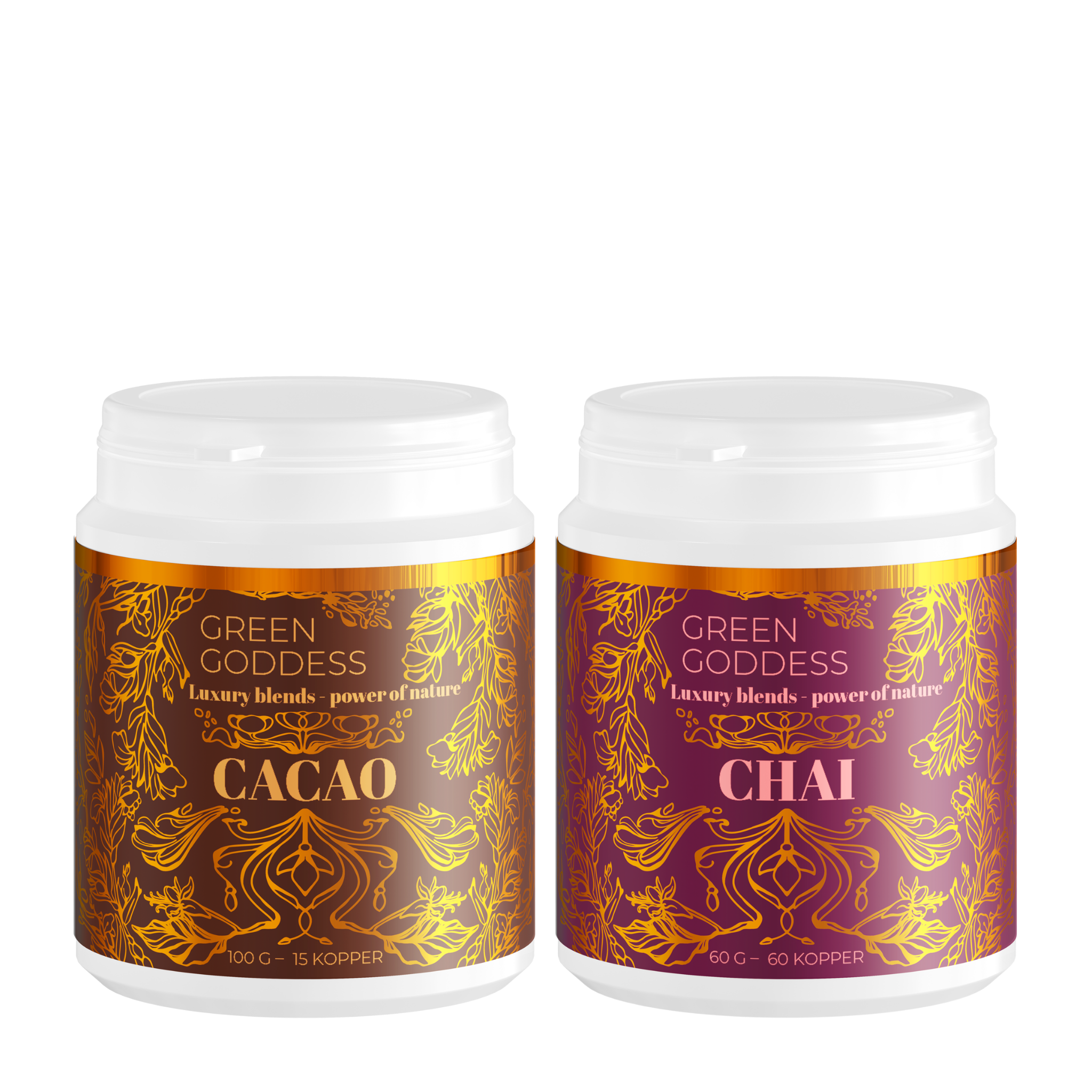 Green Goddess Cacao + Chai Latte Blend (Blends) 100 g + 60 g