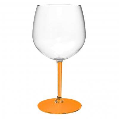 Gin & Tonic plastglas orange stjälk/fot 58 cl - Tritan