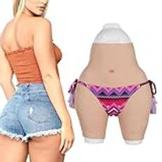 SoTUCR Konstgjord Silikon Big Trosor Lyftare Höftförstärkare Boxershorts Dölj Butt Control Shapewear för Crossdressers,Färg 2, Basic