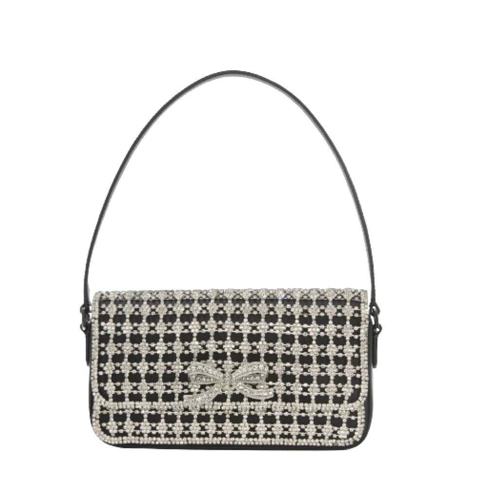 Self Portrait Crystal Baguette Bag - Tasker - Dame - Sort - ONE SIZE - Uld