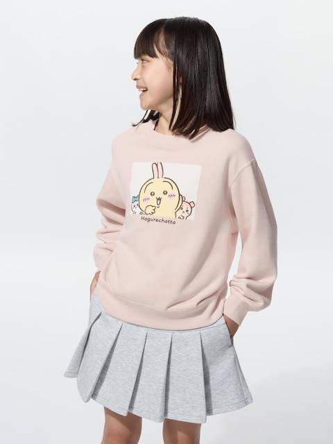 Uniqlo - Chiikawa Ut Graphic Sweatshirt - Pink - 3-4 Years (110cm)