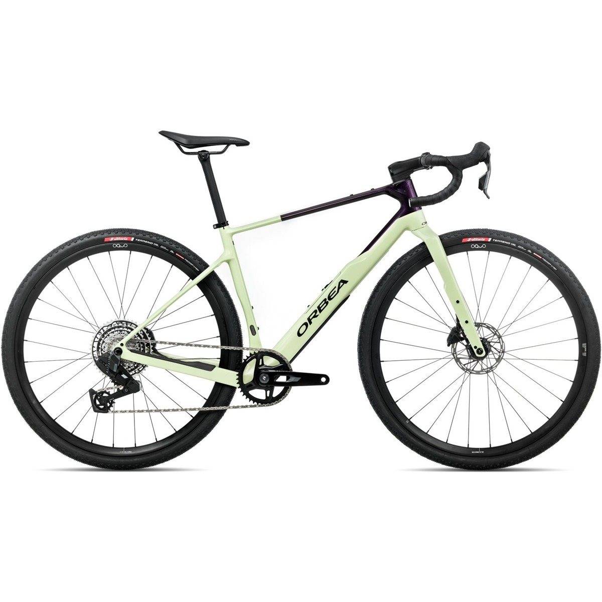 Gravelbike Orbea Terra M31eTeam 1X Rival AXS Acid Gum/Fantasy Purple Carbon View