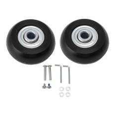 2pcs Suitcase Caster Wheels Replacement Mute Rubber Swivel Caster Wheels Bearings Repair Kits 43mm 43mm X 18mm