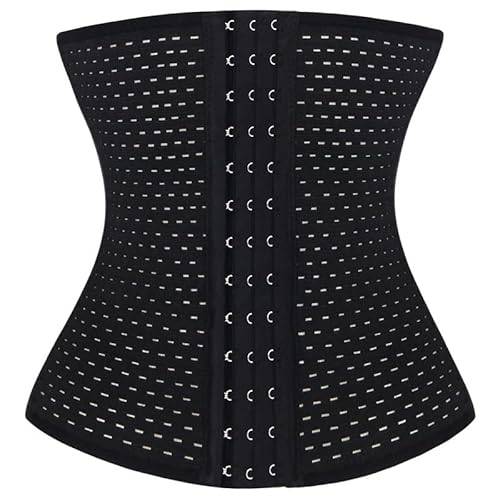 flintronic Midjetränare för kvinnor, stålbenad under byst bomullskorsett, benbustier under bystkorsett, slitstark underbyst stålbenad midjetränare, damkostym korsett, S, S