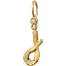 Maanesten J Alphabet Pendant Dam Hängsmycken Stl. One Size - Från Magasin - Gold (One Size)