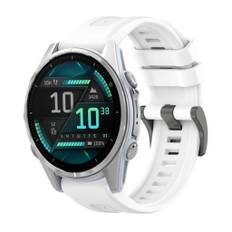 Garmin Fenix 8 AMOLED 43mm Urrem i silikone - Hvid