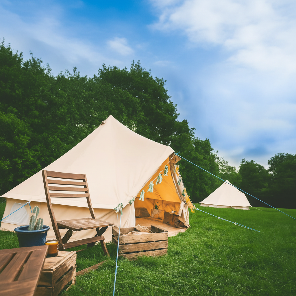 4m Bell Tent 'Pro' 360gsm 100% Proban© Flame Resistant Canvas | StoveMate