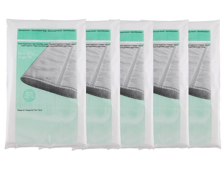 5 PAKKER Bosch Siemens G-ALL GL-30, GL-40, GL-45 Allergy, Hepa, støvsugerposer