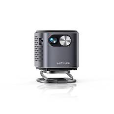 Mini Beamer, DLP Ultrakurzdistanz Beamer mit Android TV, Eingebautem Akku, WiFi Bluetooth Portable Projektor Kompatibel mit Laptop/TV Stick/USB/HDMI, Beamer Handy für Outdoor & Heimkino