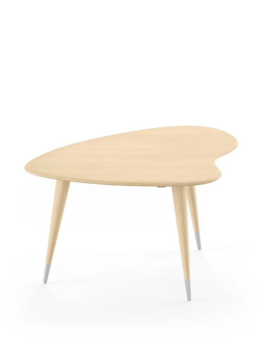 Strawberry Sofabord fra Naver Collection Hvidolieret ask / Benhøjde: 46 cm / Med stålkapper - Jacobsen Plus