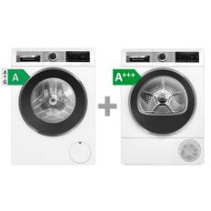 Bosch Wgg244fksn & Wqg233casn Pakketilbud - Vaskemaskiner Og Tørretumbler - Farve: Hvid