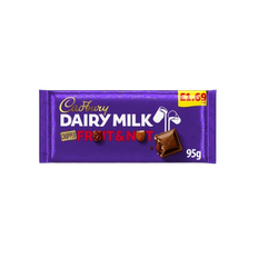 Cadbury Dairy Milk Chopped Fruit and Nut Chocolate Bar 95g